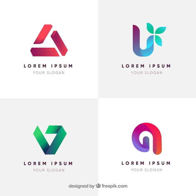 Modern logotype collection