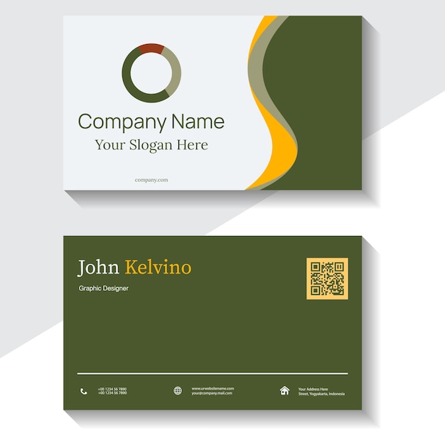 Modern and luxurious business card template design