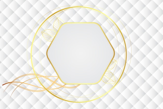 Vettore lusso moderno sfondo astratto con linea dorata elementi bianco grigio sfondo sfumato moderno per il design