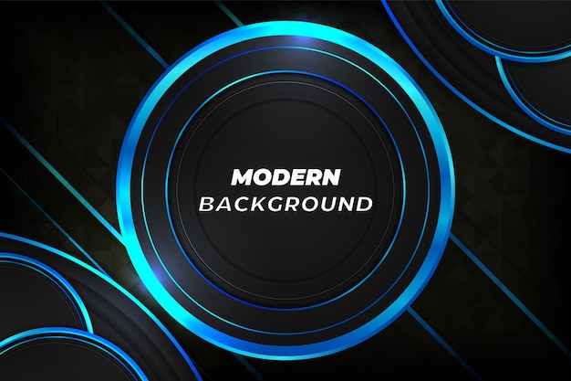 Modern luxury background black and blue with element