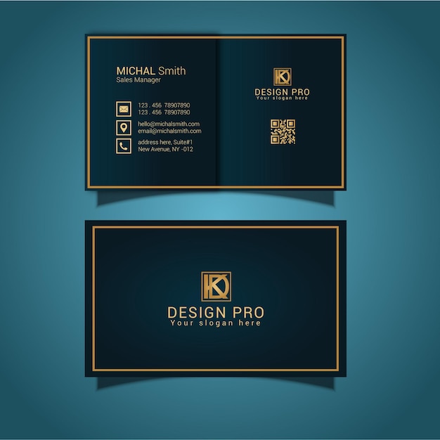 Modern luxury business card design