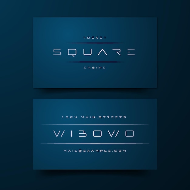 Modern luxury business card template