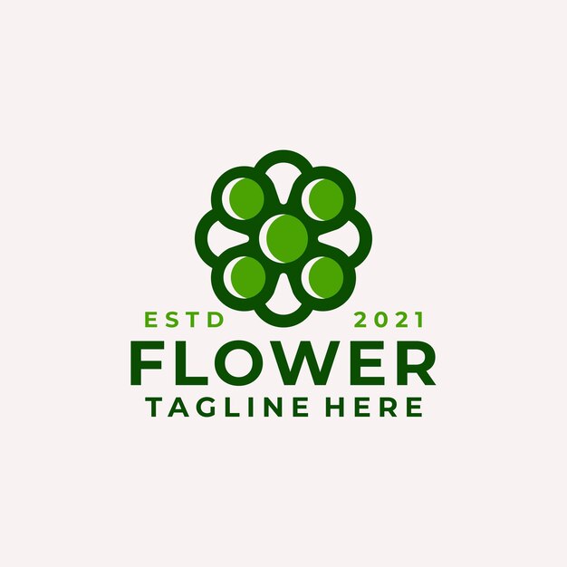 Modern and luxury flower beauty logo vector