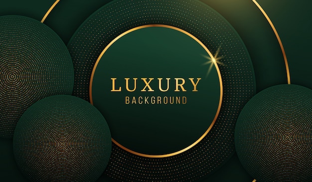 Vector modern luxury gold circle background, abstract design elements