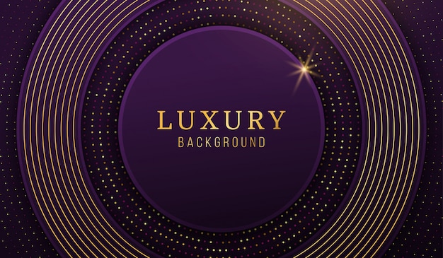 Modern luxury gold circle background, abstract design elements