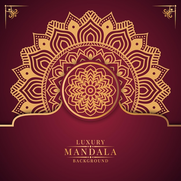 Modern luxury mandala background design