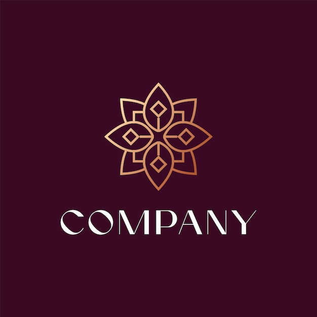 Logo ornamentale minimalista di lusso moderno