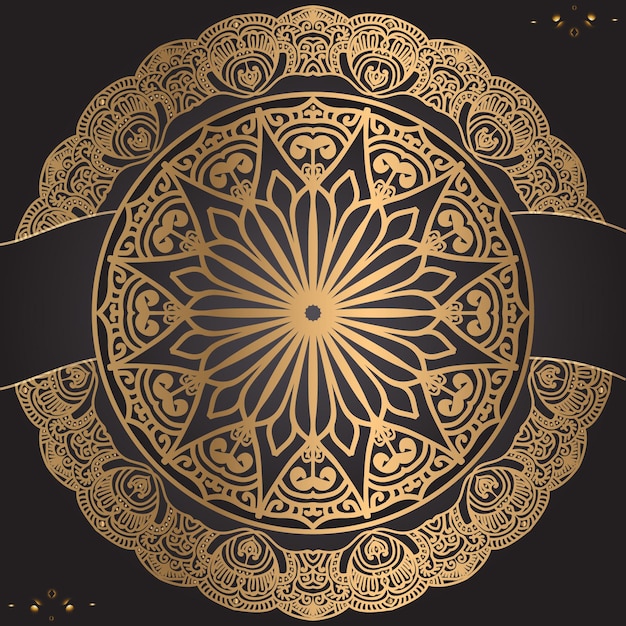 Modern Luxury ornamental mandala design background template