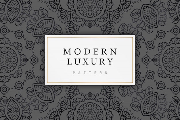 Modern luxury pattern with indian ornament