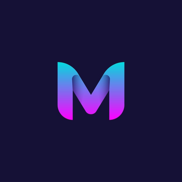 Modern m logo vector