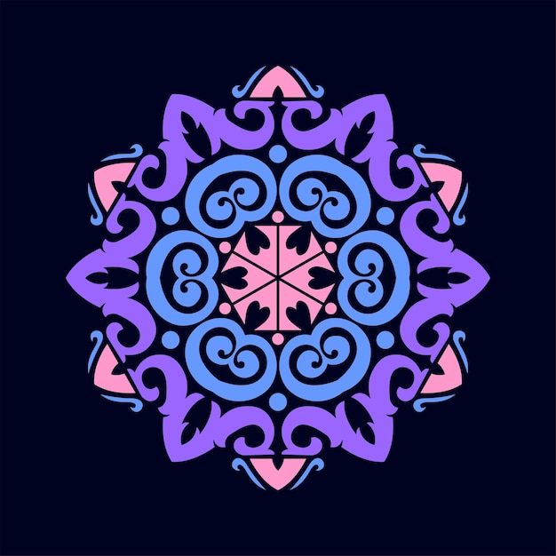 Modern mandala art illustration vector design premium vector