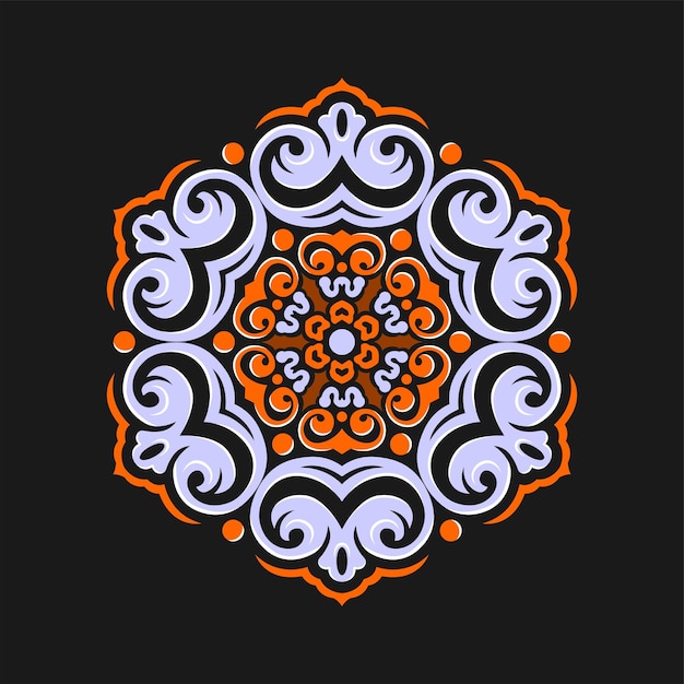 Modern mandala art illustration vector design