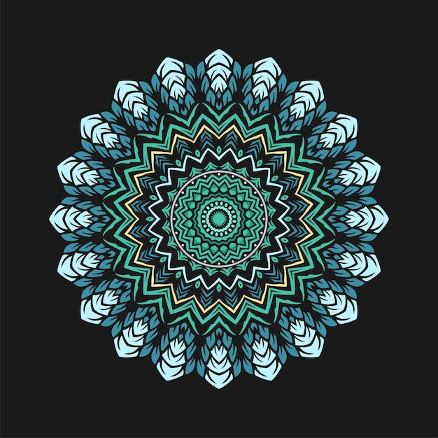 Modern mandala art illustration vector design