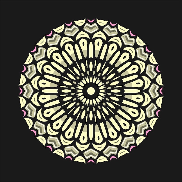 Modern mandala art illustration vector design