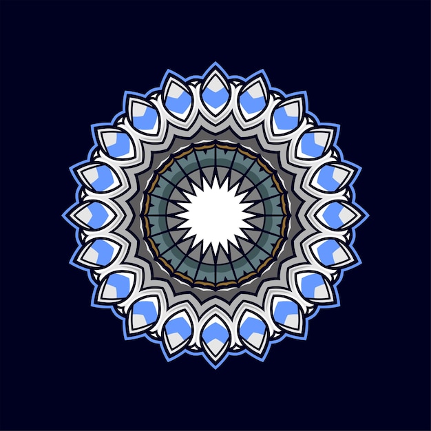 Modern mandala art illustration vector design