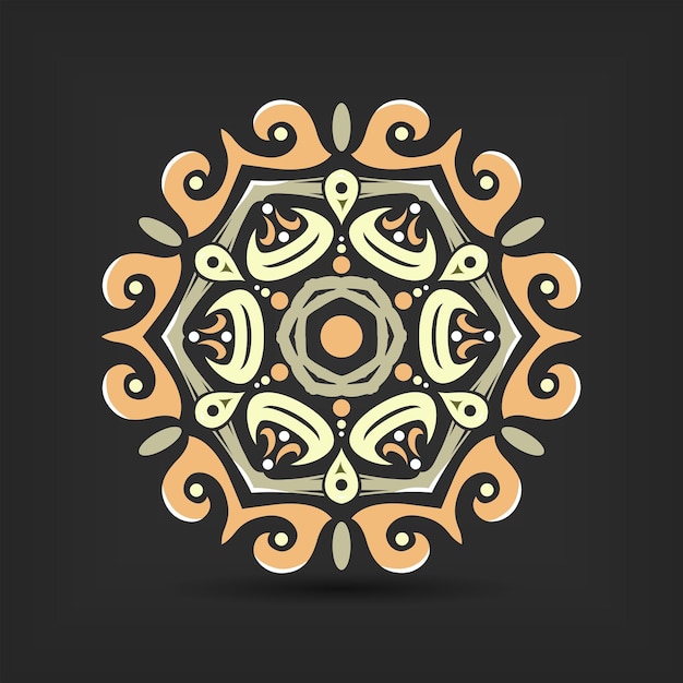 Modern mandala art illustration vector design