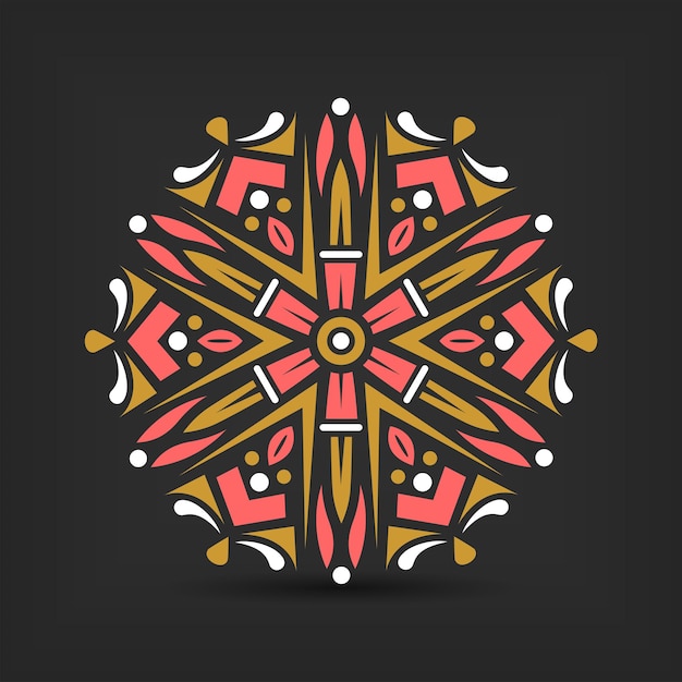 Vector modern mandala art illustration vector design