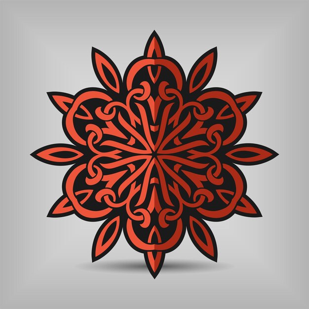 Vector modern mandala art illustration vector design