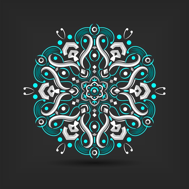 Modern mandala art illustration vector design