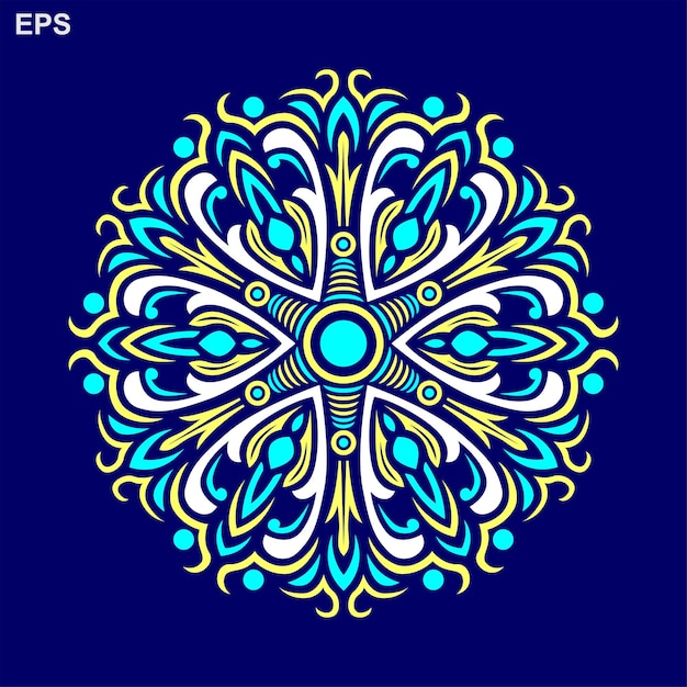 Modern mandala art illustration vector design