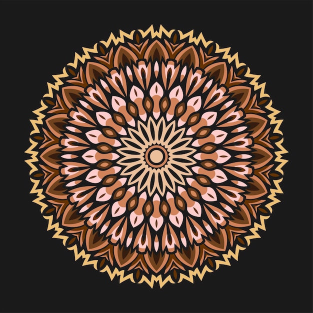 Modern mandala art illustration vector design