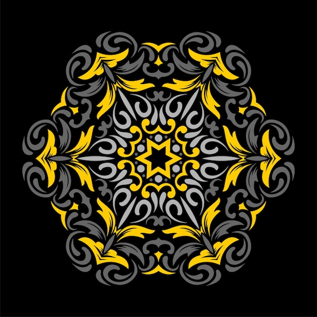 Modern mandala art illustration vector design