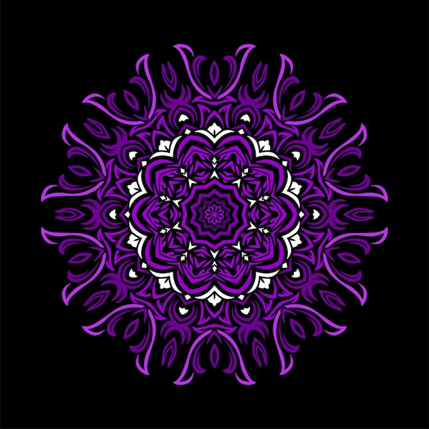 Modern mandala art illustration vector design