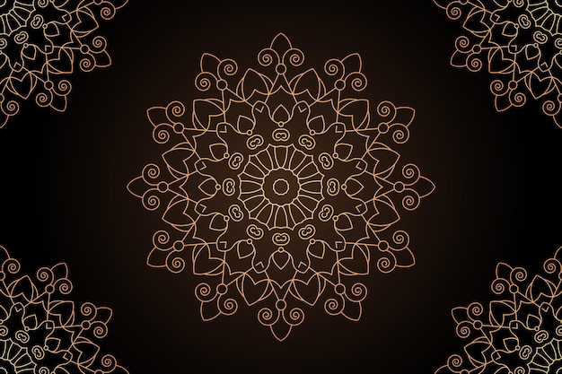 Modern mandala background design