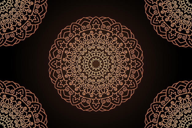 Modern mandala background design