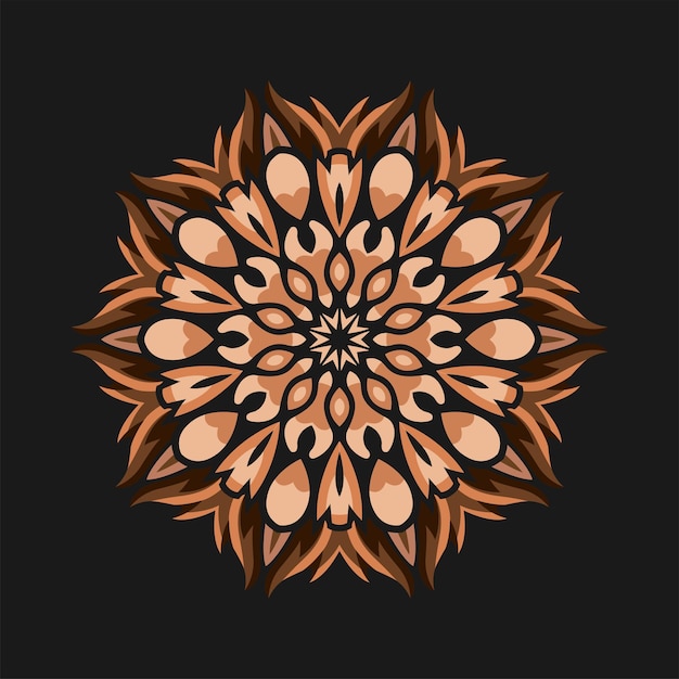 Modern mandala kunst illustratie vector ontwerp Premium Vector