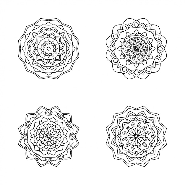 Illustrazione di stile moderno mandala