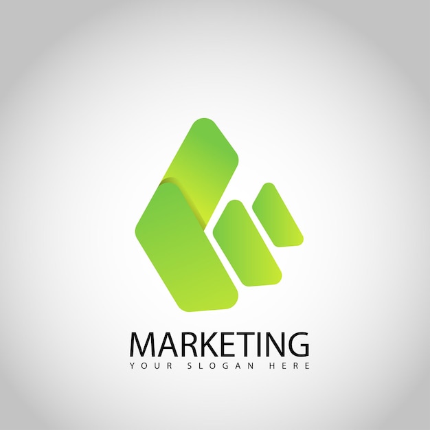 Marketing moderno business logo modello vettoriale marketing digitale direzione startup design