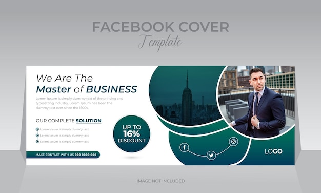 Modern marketing Business related Social media cover photo design template for corporate business