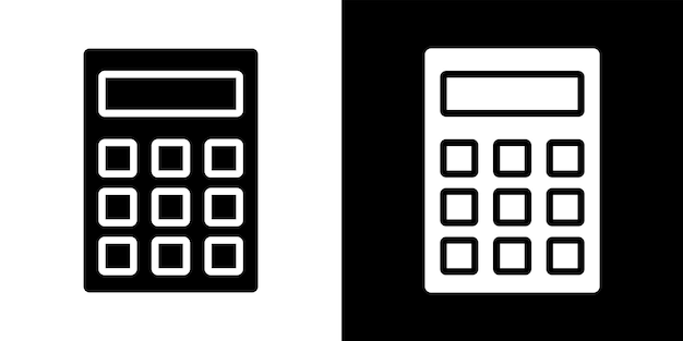 Modern math symbol of business icon Mathematics calculating sign Calculator illustration