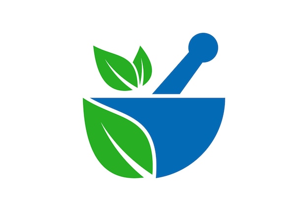 Modern Medical and health care center Ayurvedic logo design Vector illustration