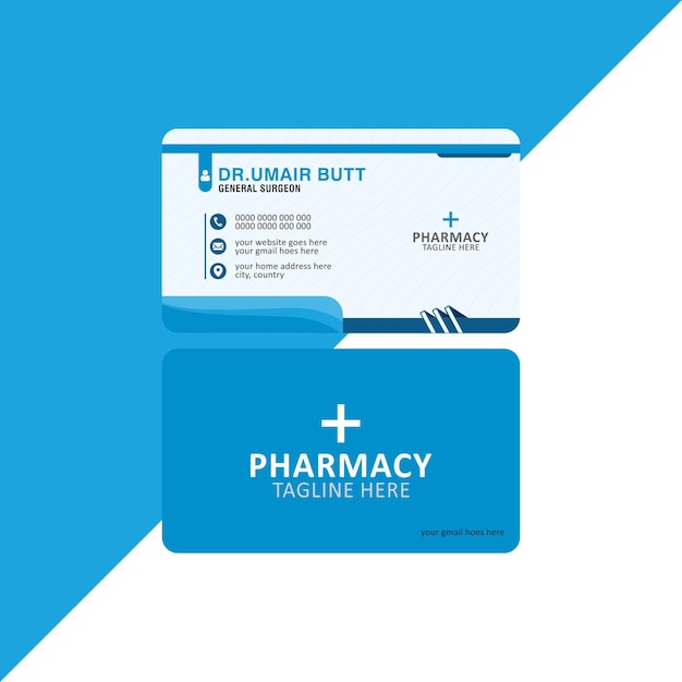 Modern medical healthcare doctor business card template design