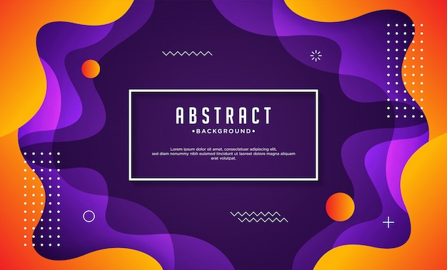 modern memphis background with wavy shapes.