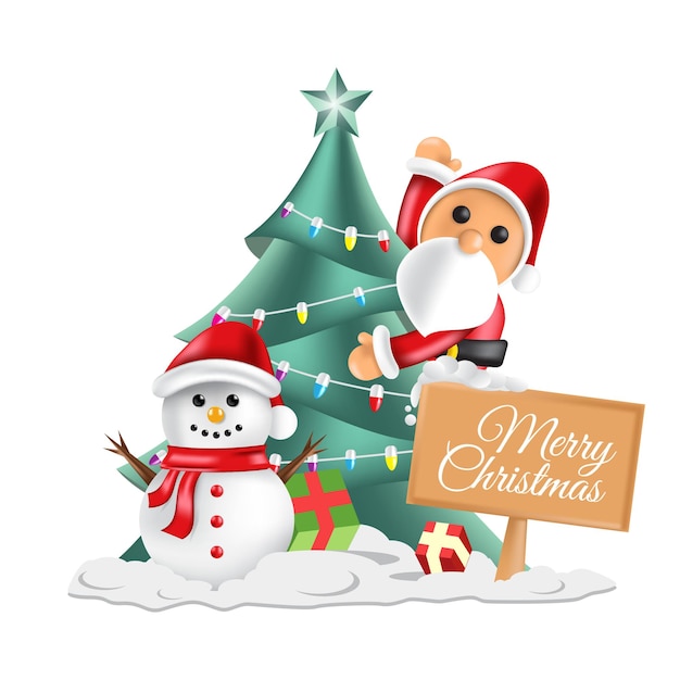 modern merry christmas background vector