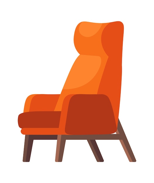 Modern meubilair Comfortabele fauteuil Vector illustratie