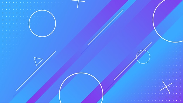 Banner di sfondo moderno e minimale creato con forme geometriche