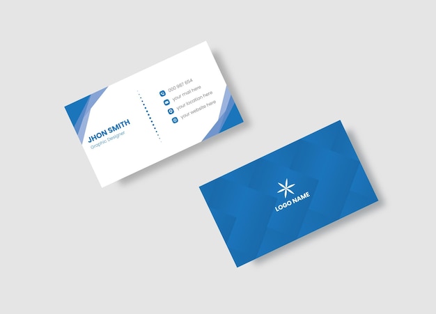 Vector modern minimal business card design