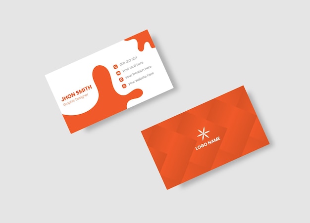 Modern minimal business card design