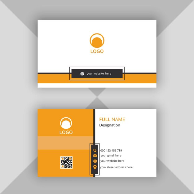 Modern minimal business card template design