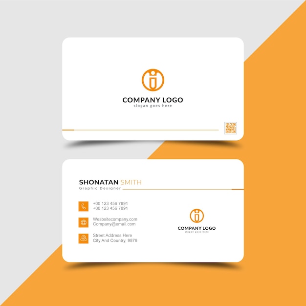 Modern minimal business card template