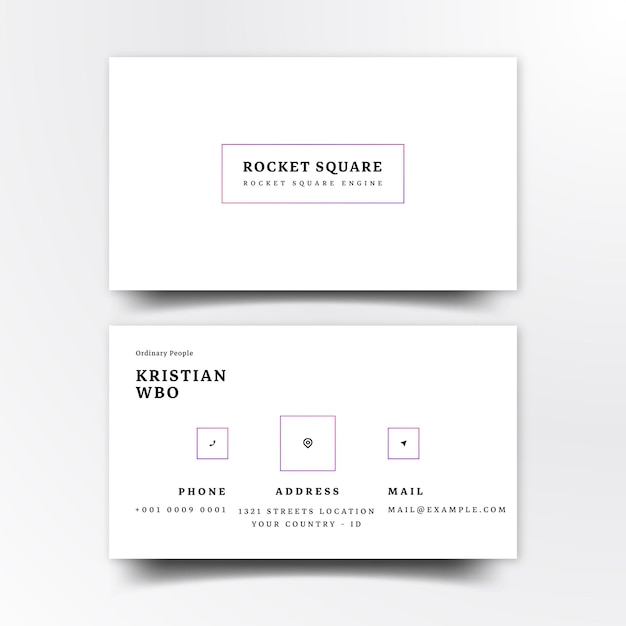 modern minimalish business cards templates