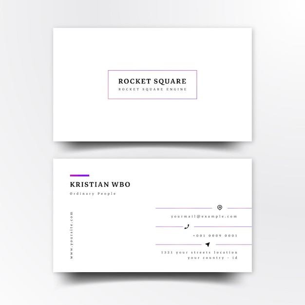 Modern minimalish business cards templates