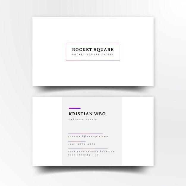 Vector modern minimalish business cards templates