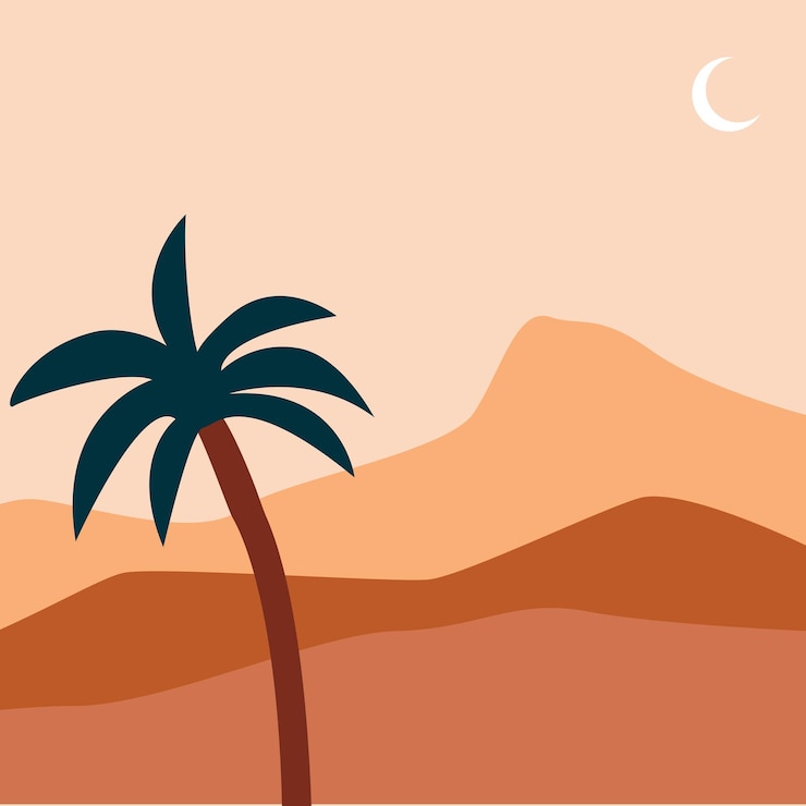 Vector modern minimalist abstract aesthetic illustrations