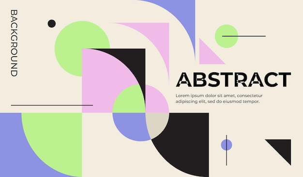 Vector modern minimalist abstract background design