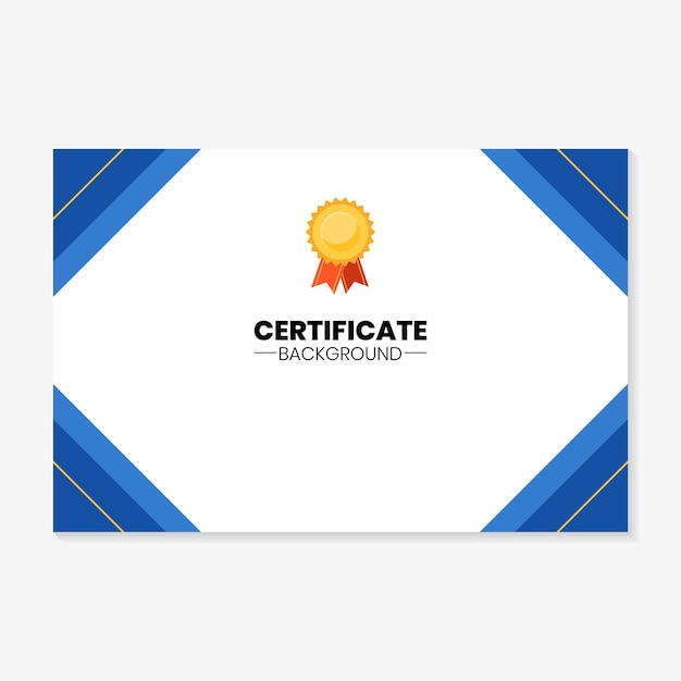Modello di sfondo del certificato di premio moderno e minimalista